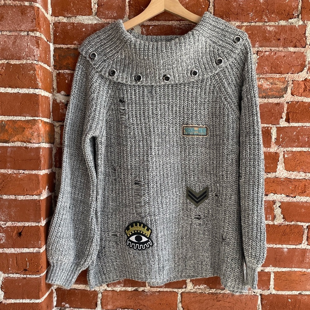 ESQUALO - Sweater Cowl Neck - Size Small